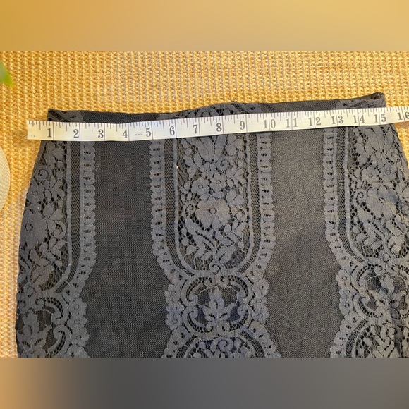 Black, flowery lace skirt from Alter’d State - Picture 4 of 6